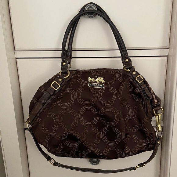 Coach large Canvas Satchel/hobo - Picture 1 of 10